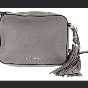 New Micheal Kors Brooklyn crossbody leather  camera bag